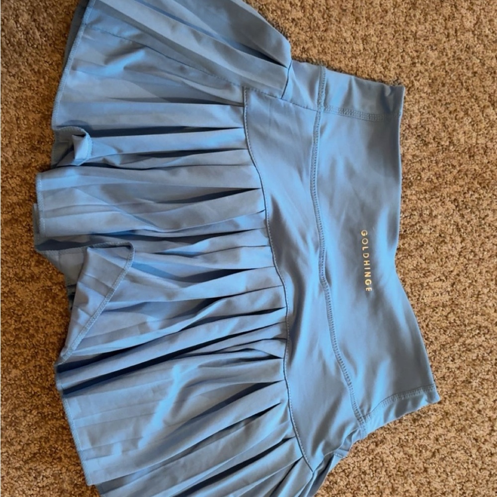 Women's Blue Pleated Skirt